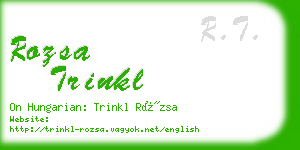 rozsa trinkl business card